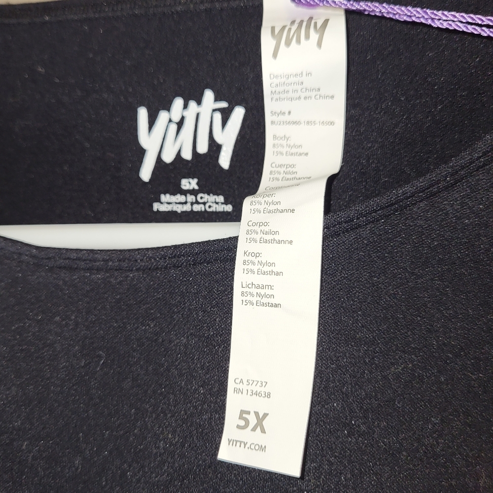 NWT Yitty X Fabletics Nearly Naked Shapewear Long Sleeve Bodysuit Black 5X / 3X - Picture 5 of 7